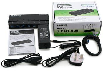 7 Port USB 3.0 Hub 7 Port USB 3.0 Hub With Box, Cable and Guidebook